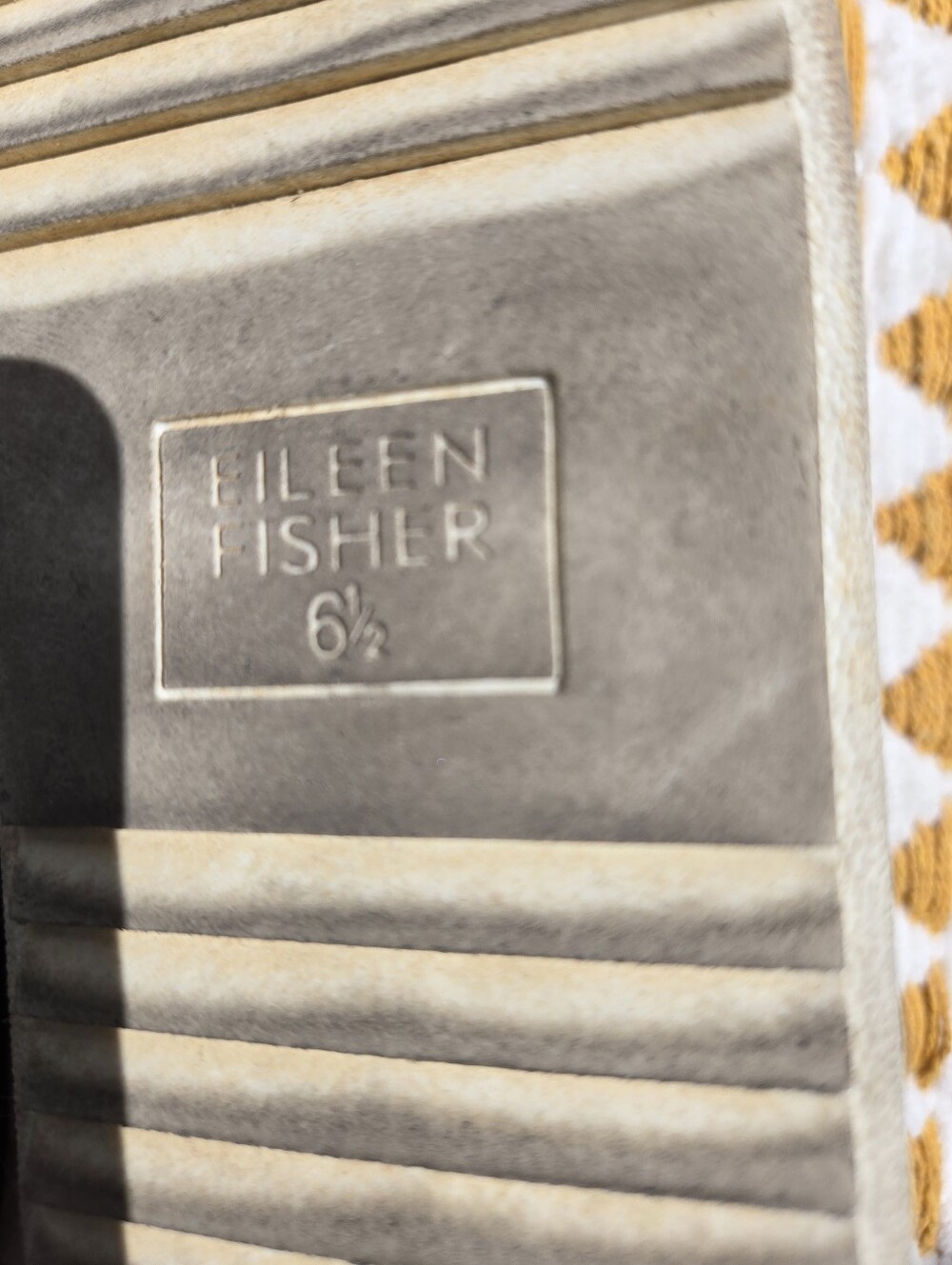 Eileen Fisher Brown Mesh Slip-On Loafers - Picture 6 of 6